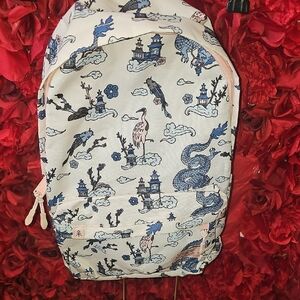 Parkland NWOT Patterned Backpack with Blue and Pink Design Never Used